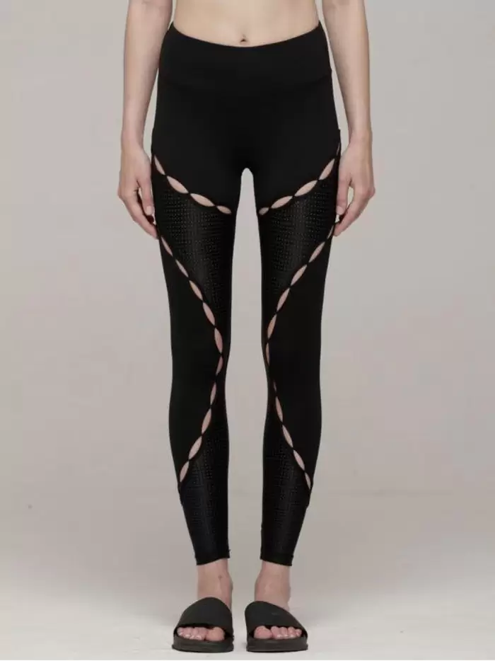 HK$180 Aumnie resonance yoga pants black 黑色特式瑜伽褲 on