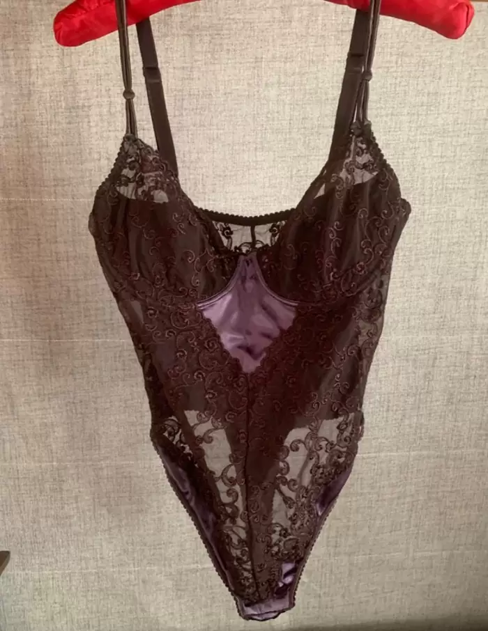 HK$200 Lepel satin and lace body-Made in Italy on